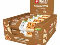 PROTEIN NUT BARS SALTED-PEANUT 46GR 12U MAXI NUTRITION