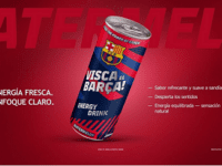VISCA EL BARÇA! ENER.DRINK LATA SANDIA 25CL 1U