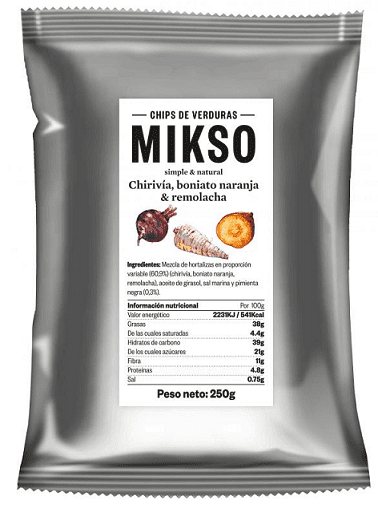 CHIPS MIKSO VEGETALES 250GR 1U (6) HORECA CHIPS MIKSO VEGETALES 250GR 1U (6) HORECA
