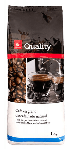 CAFE QUALITY GRANO DESCAFEINADO NATURAL1 KG 1U HORECA (6) CAFE QUALITY GRANO DESCAFEINADO NATURAL1 KG 1U HORECA (6)