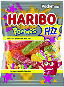 #PC# POMMES F!ZZ HARIBO 100GR 1U (18) #PC# POMMES F!ZZ HARIBO 100GR 1U (18)