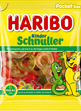 #PC# SCHNULLER KINDER HARIBO 100GR 1U (18) #PC# SCHNULLER KINDER HARIBO 100GR 1U (18)