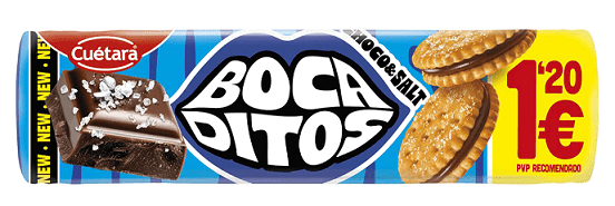 #PC# BOCADITOS CHOCO/SAL 150 TUBO PVP1’20€ 1U (15) #PC# BOCADITOS CHOCO/SAL 150 TUBO PVP1'20€ 1U (15)