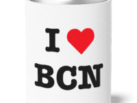 FUNDA NEOPRENO I HEART BCN WHITE 1U