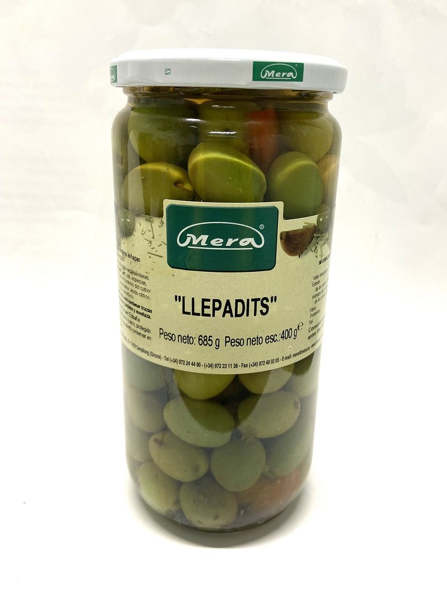ACEITUNA CHUPADEDOS BOTE CRISTAL 720ML MERA 1U ACEITUNA CHUPADEDOS BOTE CRISTAL 720ML MERA 1U