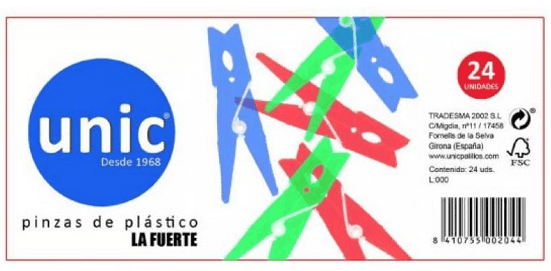 PINZA PLASTICO EXTER.SUPERFUERTE 24U 1U (12) PINZA PLASTICO EXTER.SUPERFUERTE 24U 1U (12)
